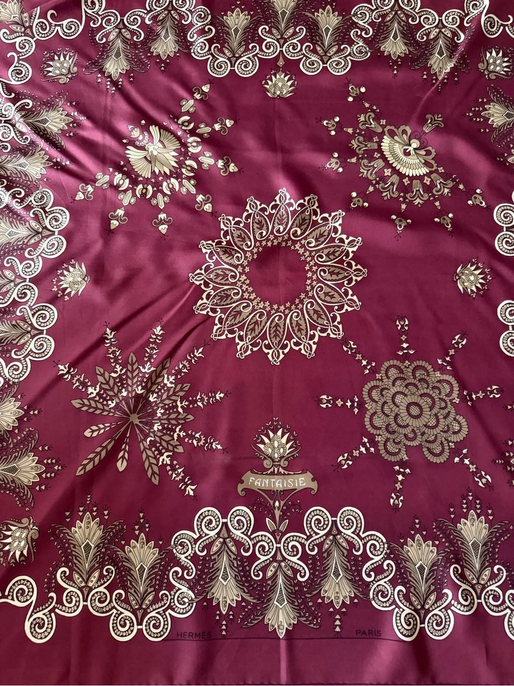 Hermès Fantaisie Silk Scarf.